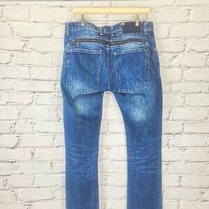 Zara Men's Faded Blue Skinny Jeans